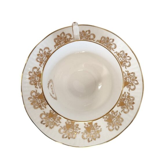 Elizabethan Staffordshire Hand Decorated 50th Anniversary Fine Bone China Tea Cu - Picture 9 of 16